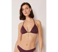 Calzedonia Triangolo Costume Precious Jacquard Donna Bordeaux Taglia 2