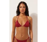 Calzedonia Triangolo Costume Shiny Satin Donna Rosso Taglia 1