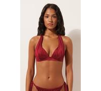 Calzedonia Triangolo Imbottito Costume Shiny Satin Donna Rosso Taglia 5