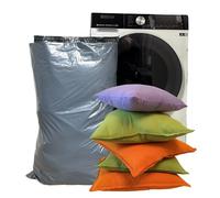 Calzette 10 sacchetti postali grandi in polietilene molto resistente, 55 x 76 cm, colore: grigio