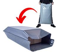 Calzette - Buste postali grandi, extra resistenti, in polietilene, per imballare vestiti, autosigillanti, 61 x 92 cm, confezione grande realizzata in materiali riciclati GREY