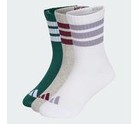 Calzettoni 3-Stripes imbottiti confezione da 3 paia bambini e bambine Collegiate Green / Medium Grey Heather / White 34-36