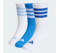 Calzettoni 3-Stripes imbottiti confezione da 3 paia bambini e bambine Ray Blue / White / Glow Blue 31-33