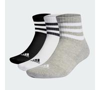 Calzini corti unisex adidas 3-Stripes Cushioned Sportswear Mid-Cut Socks 3 Pairs IC1318 Grigio 49-51