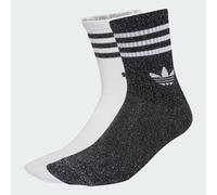 Calzini 3-Strisce Glitter Crew 2 Paia Black / White 34-36