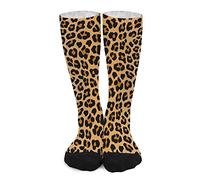 Calzini 50Cm Leopardato Uomo Calze Innovativo Calze Arte Moda Lunghe Calzini Per Palestra, Regalo, San Valentino