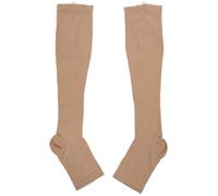 Calzini a compressione per aumentare la circolazione, calze di supporto per le gambe, beige, taglia S