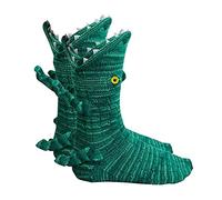 Calzini a maglia coccodrillo, novità di Natale a bocca larga 3D calzini, calzini animali coccodrillo per donne uomini, Coccodrillo, Taglia unica