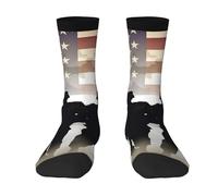 Calzini A Metà Polpaccio Armed Forces Day American Sport Calzettoni Elastico Calzini Sportivi Comodo Calze Ciclismo Per Anniversario Corsa Marito 40CM