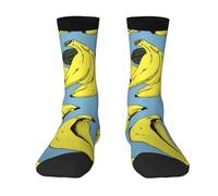 Calzini A Metà Polpaccio Banana Calze Sportive Elastico Calze Ciclismo Traspirante Calzini Sportivi Per Ciclismo Anniversario Marito 40CM