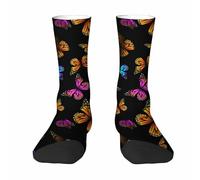 Calzini A Metà Polpaccio Colorful Butterflies Calze Ciclismo Comodo Socks Calcio Traspirante Sport Calzettoni Per Ciclismo Palestra Corsa
