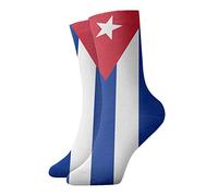 Calzini A Metà Polpaccio Cuba Flag Sport Calzettoni Traspirante Socks Calcio Comodo Calze Sportive Per Marito Corsa Ciclismo