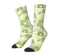 Calzini A Metà Polpaccio Cute Frog Turtle Style Socks Calcio Resistente Calzini Sportivi Elastico Calze Sportive Per Anniversario Corsa Marito