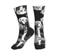 Calzini A Metà Polpaccio Dalmatian 1 Print Calze Ciclismo Antiscivolo Calzini Sportivi Comodo Sport Calzettoni Per Corsa Marito Ciclismo 40CM