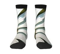 Calzini A Metà Polpaccio Flower Socks Calcio Elastico Calze Sportive Traspirante Calzini Sportivi Per Ciclismo Anniversario Marito 40CM