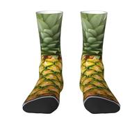 Calzini A Metà Polpaccio Fresh Pineapple Calzini Sportivi Elastico Calze Ciclismo Comodo Calze Sportive Per Palestra Anniversario Marito 40CM