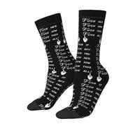 Calzini A Metà Polpaccio Fuck It Fuck Off Fuck You Socks Calcio Elastico Calze Ciclismo Antiscivolo Calzini Sportivi Palestra Permarito Corsa
