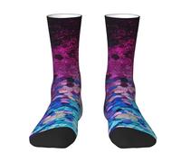 Calzini A Metà Polpaccio Glitter Sequin Spot Calze Sportive Elastico Calzini Sportivi Traspirante Socks Calcio Per Marito Ciclismo Corsa 40CM