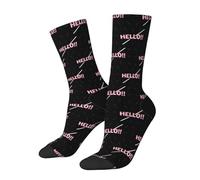 Calzini A Metà Polpaccio Hello Calzini Sportivi Elastico Calze Ciclismo Resistente Socks Calcio Per Corsa Marito Ciclismo 40Cm