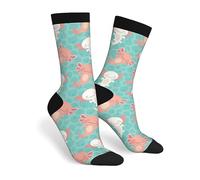 Calzini A Metà Polpaccio Kawaii Axolotl Cute Socks Calcio Traspirante Calze Ciclismo Comodo Calzini Sportivi Per Palestra Marito Ciclismo