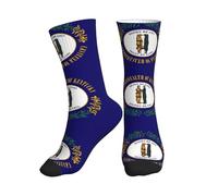 Calzini A Metà Polpaccio Kentucky State Flag Print Sport Calzettoni Resistente Socks Calcio Traspirante Calze Sportive Per Palestra Ciclismo Marito 40CM