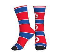 Calzini A Metà Polpaccio Korean Flag Print Socks Calcio Traspirante Calze Ciclismo Antiscivolo Sport Calzettoni Per Marito Anniversario Ciclismo 40CM
