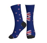 Calzini A Metà Polpaccio New Zealand Flag Print Sport Calzettoni Antiscivolo Socks Calcio Comodo Calzini Sportivi Per Marito Anniversario Corsa 40CM