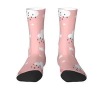 Calzini A Metà Polpaccio Pink Rainbow Panda Calze Ciclismo Comodo Calzini Sportivi Elastico Socks Calcio Per Palestra Corsa Marito