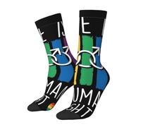 Calzini A Metà Polpaccio Rainbow Hearts Gay Pride Flag Colored Calze Ciclismo Resistente Socks Calcio Traspirante Sport Calzettoni Marito Peranniversario Palestra