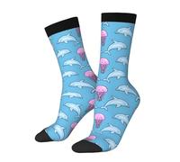 Calzini A Metà Polpaccio Sea Animals Whale0 Calze Ciclismo Elastico Sport Calzettoni Traspirante Socks Calcio Palestra Peranniversario Marito