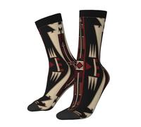 Calzini A Metà Polpaccio Southwestern Native American Aztec Ethnic Navajo Rtro Tribal Calze Ciclismo Elastico Calze Sportive Comodo Sport Calzettoni Ciclismo Perpalestra Corsa
