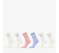 Calze Trefoil Cushion Crew (6 paia) Chalk Blue / Wonder Mauve / Off White 37-39
