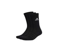 adidas Unisex - Adulto Cushioned Crew Socks 3 Pairs, Black / White, 6.5-8