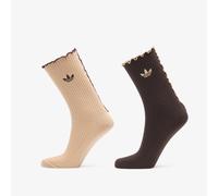 Calzini adidas Ruffle Crew Socks 2 Pairs agic Beige/ Aurora Coffee M