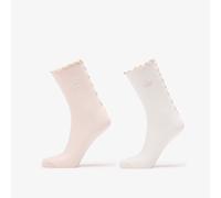 Calzini adidas Ruffle Crew Socks 2 Pairs Off White/ Wonder Quartz XS