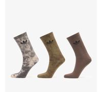 Calzini adidas Tie Dye Crew Socks 3 Pairs Carbon/ Focus Olive/ Shadow Olive M