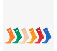 Calzini adidas Trefoil Cushion Crew Socks 6-Pack Halo Blush/ Blue/ Green M