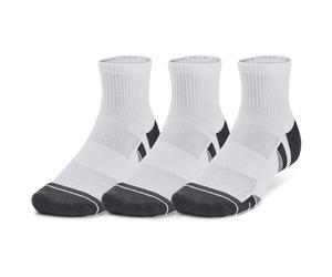 Calzini alla caviglia da uomo Under Armour Performance Tech 3pk Qtr Dimensioni dei calzini: 47,5 - 50,5 / Colore: bianco