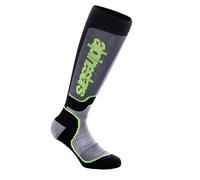 Calzini Alpinestars MX Plus nero-grigio-giallo fluo S