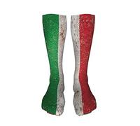 Calzini alti alla coscia Bandiera nazionale d'Italia Calzini a compressione sopra il ginocchio Calzini sportivi lunghi al ginocchio per donna Uomo