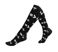 Calzini Alti Sono Equality Is Greater Than Division Contenitive Donne Calzini Antiscivolo Compression Socks Traspirante Compressione Calze Per Vene Varicose Giri In Bici Trekking 50Cm