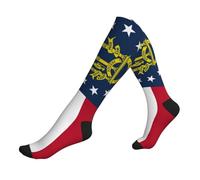 Calzini Alti Sono Georgia Flag Print Compressione Calze Resistente Compression Socks Elastico Sport Calzettoni Per Vene Varicose Trekking Recupero 50Cm