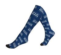 Calzini Alti Sono Let'S Go Brandon Contenitive Donne Calzini Antiscivolo Compression Socks Comodo Sport Calzettoni Per Recupero Infermiera Trekking 50Cm