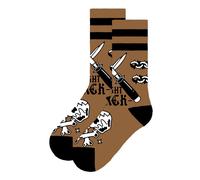 Calzini American Socks Mid High Fight, colore marrone, taglia unica, 20 cm