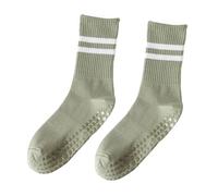 Calzini antiscivolo da donna, caratterizzati da un design a coste ad alta elasticità, comodi e delicati sulla pelle, adatti per danza classica e yoga.(green,38 * 8 * 0.8cm)