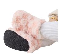 Calzini antiscivolo da pavimento per neonate e ragazzi, scarpe basse con suola in gomma, scarpe da primo camminatore per attività al chiuso in pile di corallo calzini per bambini, B, Medium