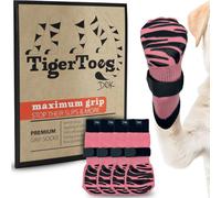 Calzini antiscivolo DOK TigerToes Premium per cani, per pavimenti in legno - Presa extra spessa che funziona anche se attorcigliata - Impedisce c