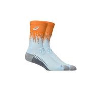 Asics Calze Performance Run Sock Crew – Unisex – Arancione/Blu/Grigio – Taglia 43-46 – modello 2026