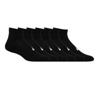 Asics quarter socks x6 black unisex