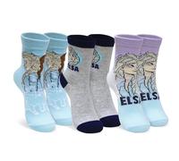 Calzini bambina Disney Frozen Elsa e Anna Tg.27/30 set 3 paia in cotone 7020